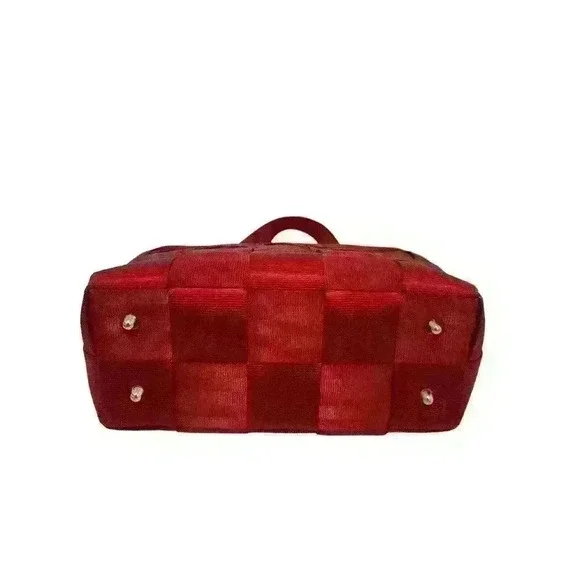 Harveys The Original Seatbelt Bag Red Tote Purse Vintage Small - Picture 6 of 7